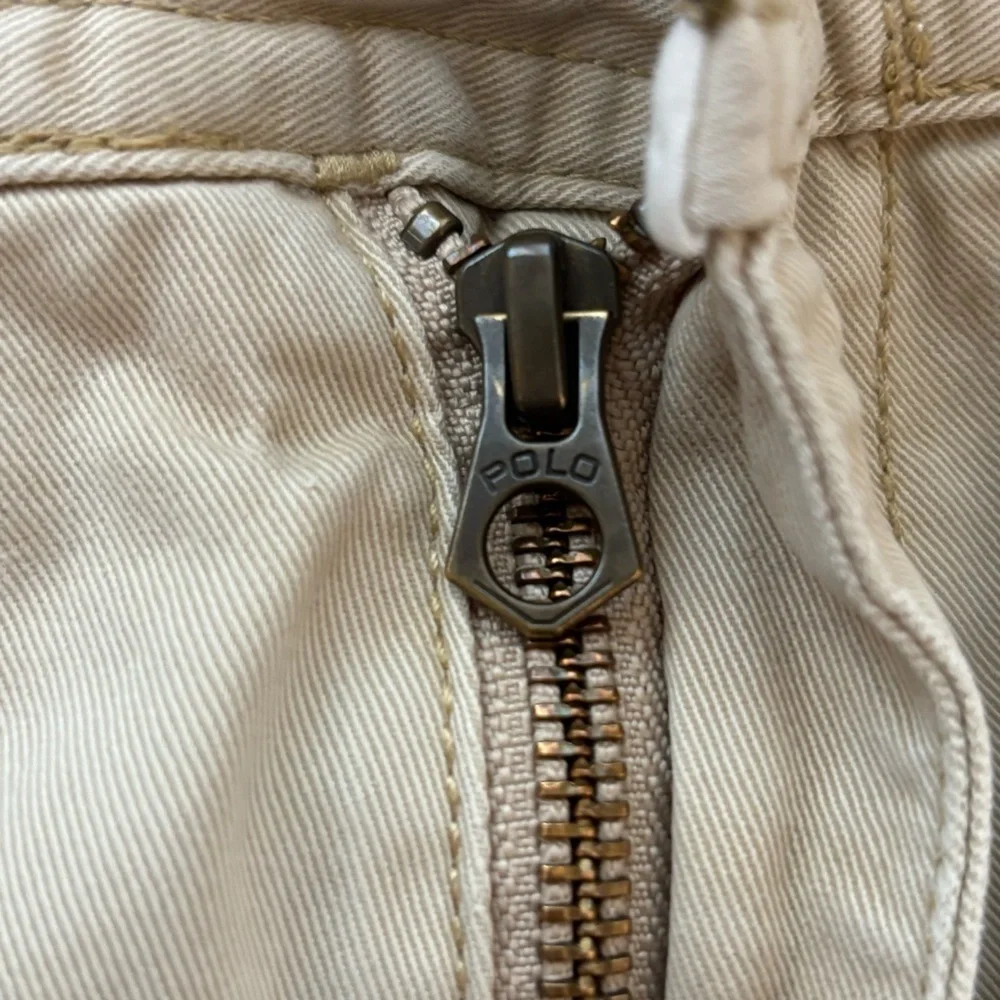 Polo Ralph Lauren Classic Cargo Chino Shorts Mens 32 Beige Khaki Casual Pockets